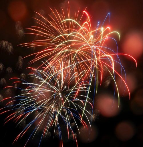 Happy New Year 2019! Fireworks Pics From Wintergreen Resort Blue