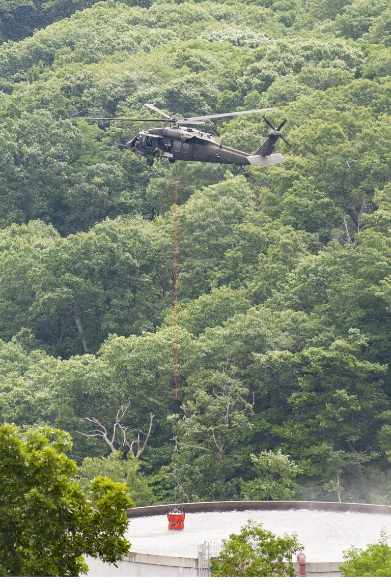 Video – Army National Guard Practices Helicopter Water Drops At Wintergreen