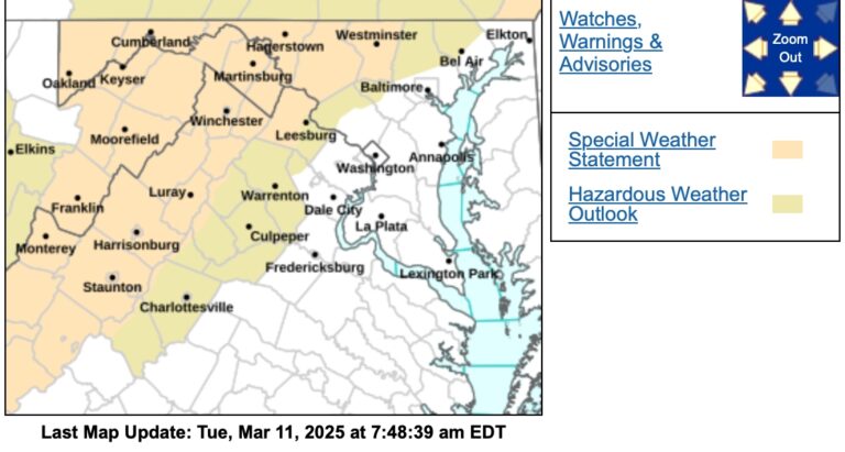 Elevated Threat : Spread Of Fires Along & West Of BRP (Includes Wintergreen) 3.11.25