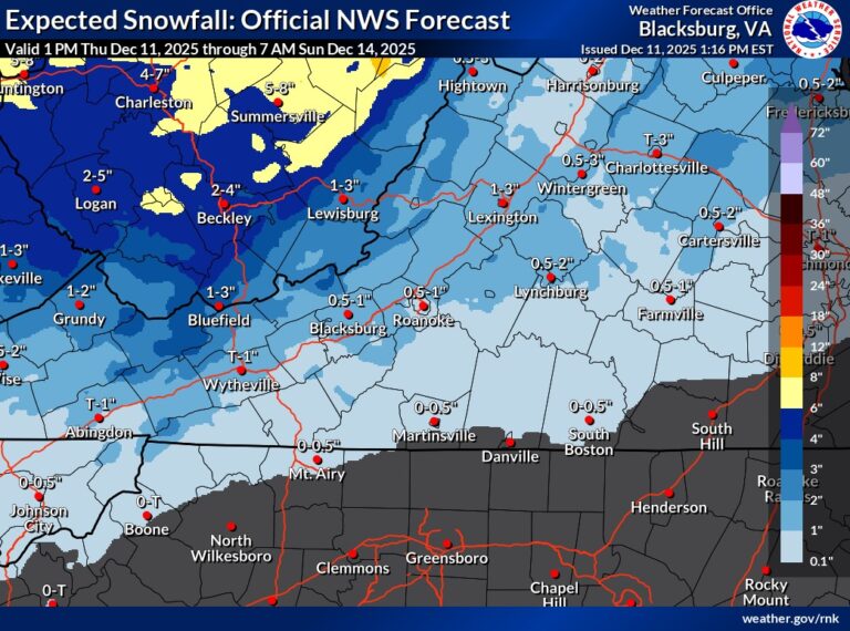 Weather Bulletin : New / Winter Weather Advisory : Friday 12.12.25 (!! CANCELED!!)