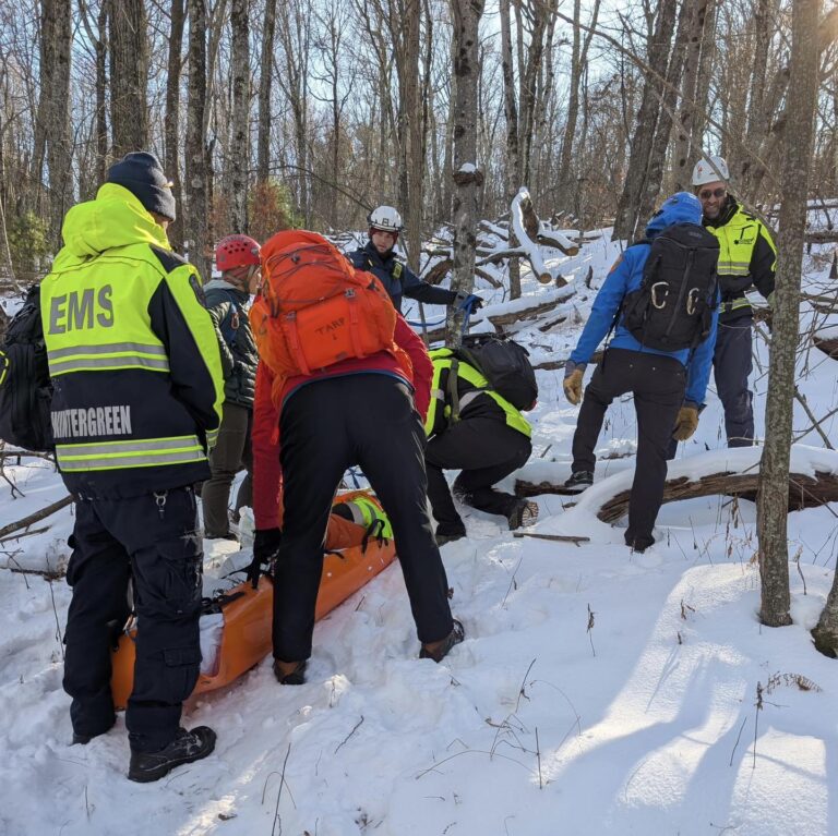 Augusta : Crews Perform Cold Weather Rescue of Injured Hiker In Mountains