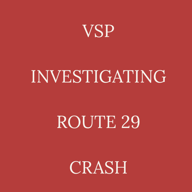 NELSON : VSP Investigating Tuesday Night Crash On Route 29 Involving Car Under RV