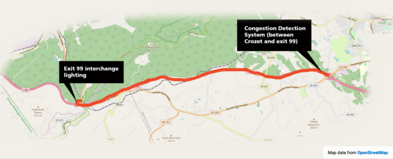 VDOT Installs I-64 Congestion Warning System On Afton Mountain
