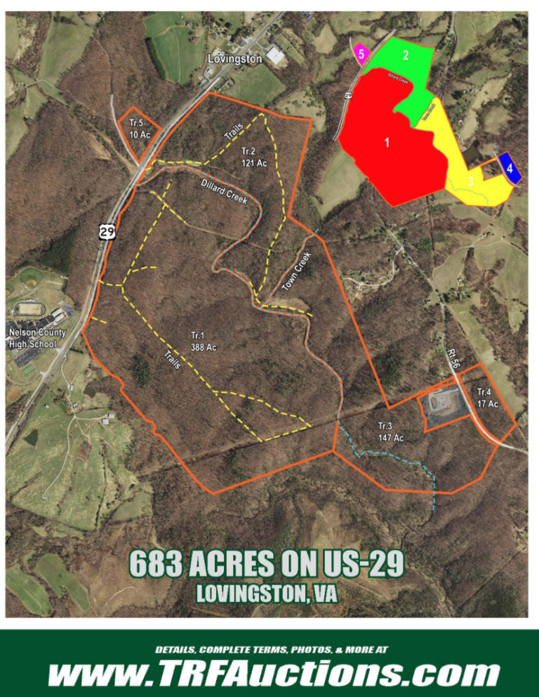 Nelson County Acquiring About 683 Acres For 8.9 Million Dollars After Auction Cancellation