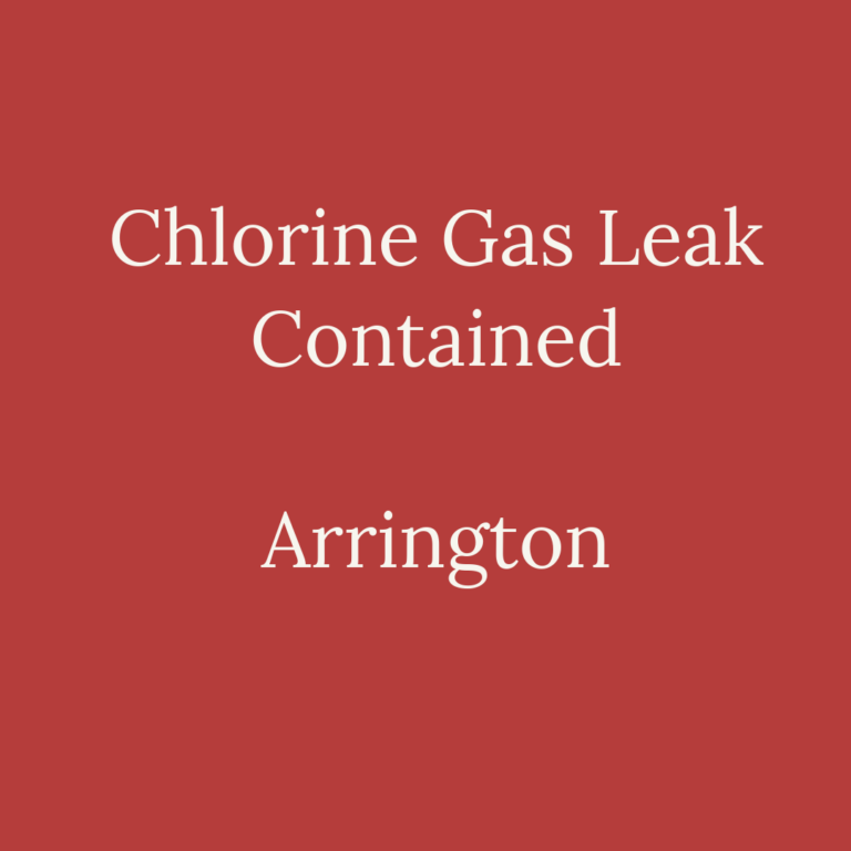Nelson : Arrington : Chlorine Gas Leak Contained